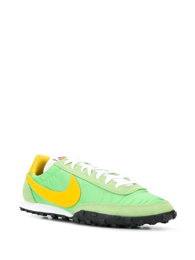 Shop Nike Low Top Waffle Racer Sneakers In Green