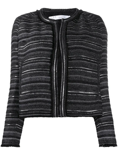 Shop Iro Reviva Striped Lightweight Jacket In Black