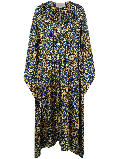 Shop La Doublej Talitha Kaftan In Blue