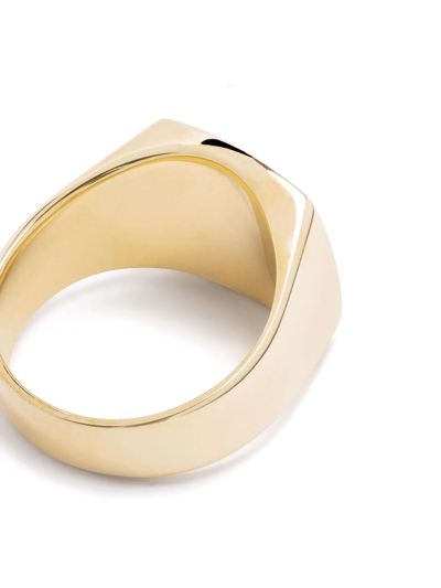 Shop Tom Wood 9kt Yellow Gold Cushion Ring