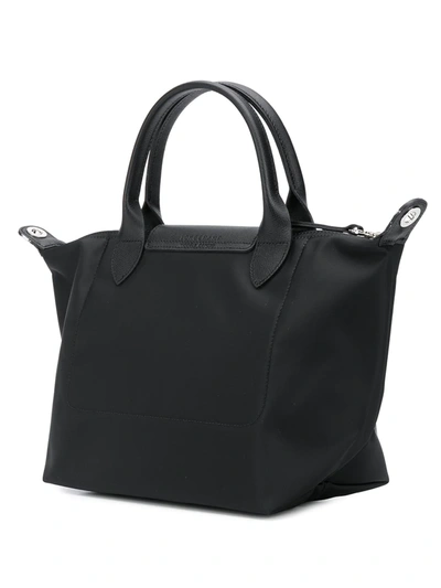 Shop Longchamp Small Le Pliage Néo Top Handle Bag In Black