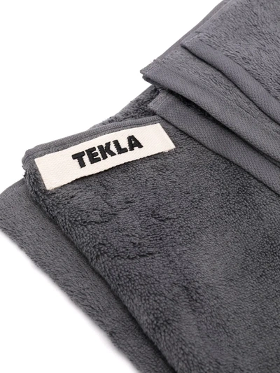 Tekla Organic Cotton Towel In Grau