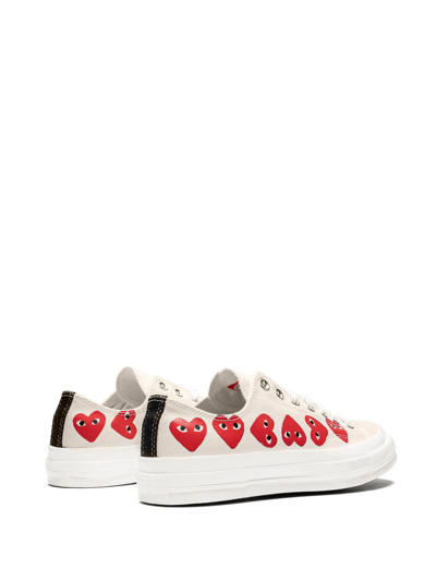 Converse Chuck 70 Ox "multi Hearts White" Sneakers In White