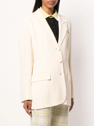 Pre-owned Moschino 1990's Tailored Blazer In Neutrals