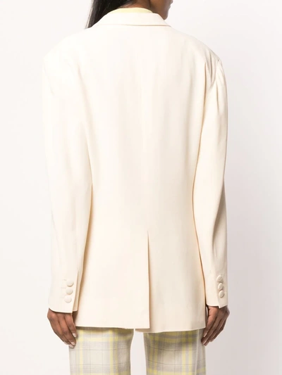 Pre-owned Moschino 1990's Tailored Blazer In Neutrals