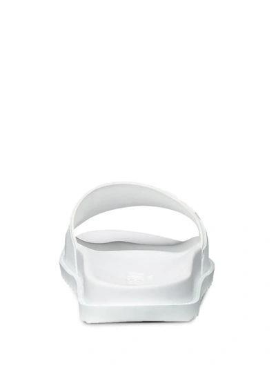 Shop Fendi Ff-embossed Slides In White