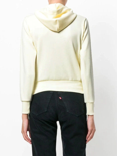 Shop Comme Des Garçons Play Heart-patch Long-sleeve Hoodie In White