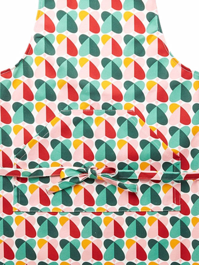 La Doublej All-over Graphic Print Apron In Green