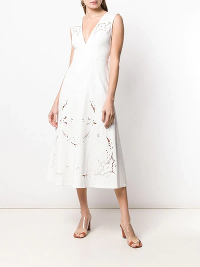 Shop Stella Mccartney Cut-out Detail Dress In White