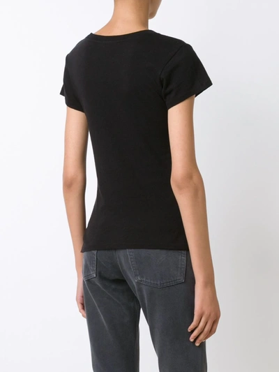Shop Re/done Slim-fit T-shirt In Black