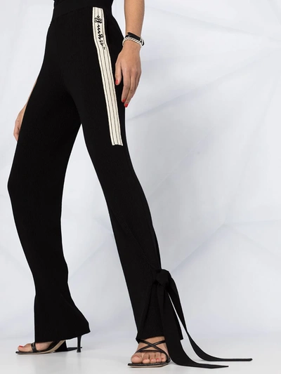 Off-white Side Stripe-detail Track Pants In Black