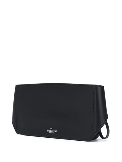 Shop Valentino Vltn Logo Belt Bag In Black