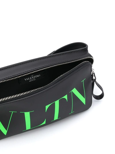 Shop Valentino Vltn Logo Belt Bag In Black