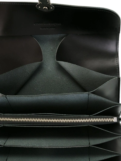 Comme Des Garçons Studded Leather Wallet In Black