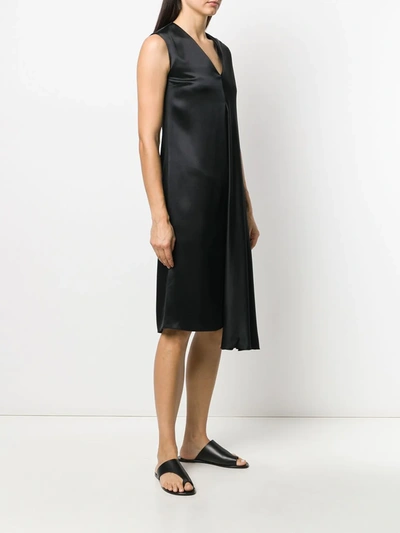Joseph Carrol Double Face Shift Dress In Black