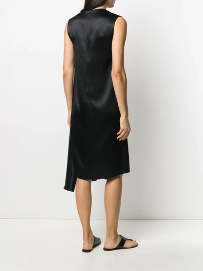 Joseph Carrol Double Face Shift Dress In Black