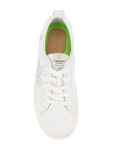 Shop Cariuma Catiba Low-top Leather Sneakers In White