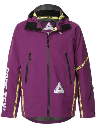 Shop Palace Gore-tex Zip-up Jacket In Purple