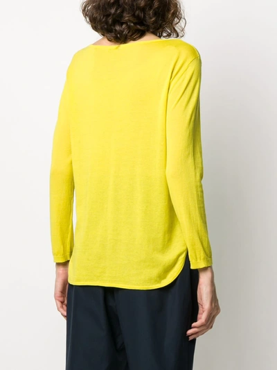 Shop Aspesi Round-neck Jumper In Yellow