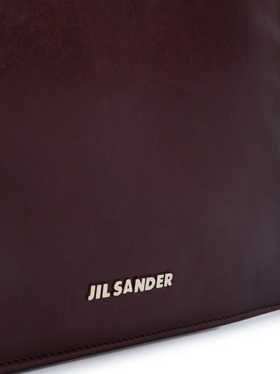 Pre-owned Jil Sander Vintage 2000s Logo-plaque Flat Clutch In Pink