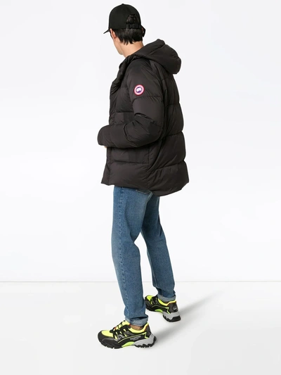 Shop Canada Goose Armstrong Hooded Puffa Jacket In Black