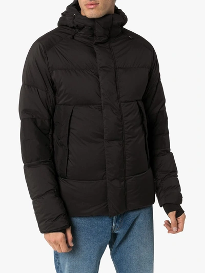 Shop Canada Goose Armstrong Hooded Puffa Jacket In Black