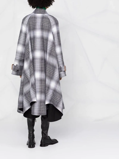 CHECKED TRENCH COAT
