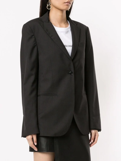 Shop Boyarovskaya Oversized Blazer In Black