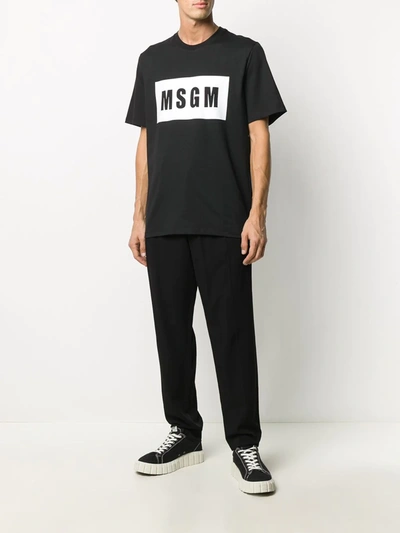 Msgm Cotton T-shirt In Black