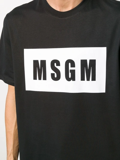 Msgm Cotton T-shirt In Black
