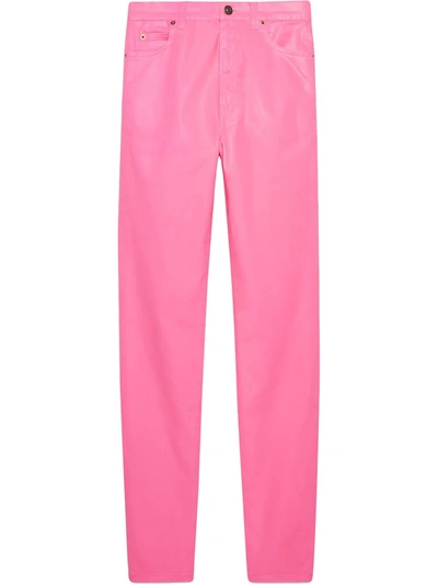 Shop Gucci Denim Skinny Pant In Pink