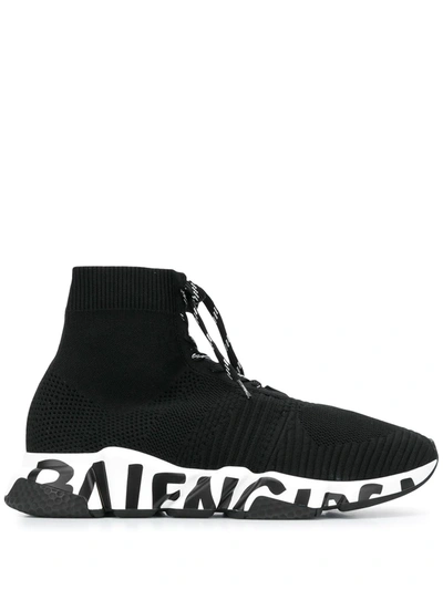 Balenciaga Baskets Lacées Noires Et Blanches Speed In Black Black White |  ModeSens