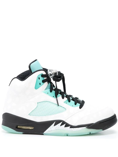 Nike Air Jordan 5 Retro Island Green In White