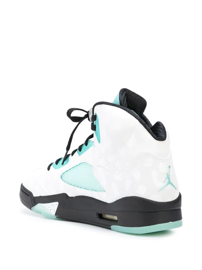 Nike Air Jordan 5 Retro Island Green In White