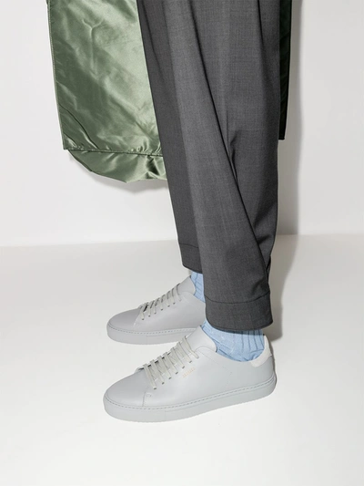 Axel Arigato Clean 90 Leather Sneakers In Grey