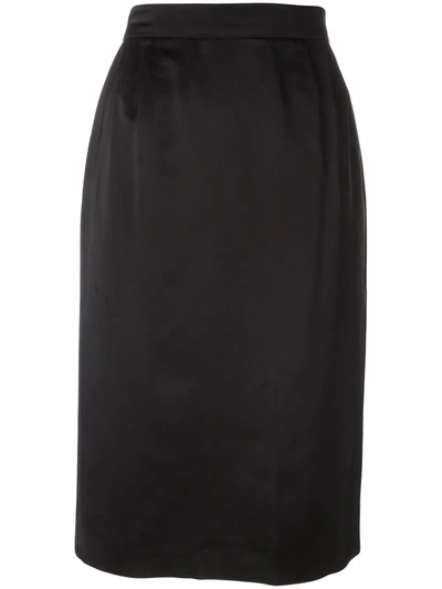 Pre-owned Saint Laurent Classic Pencil Skirt In Black