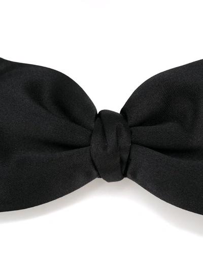 Shop Ermenegildo Zegna Bow Tie And Pleated Belt Set In Black