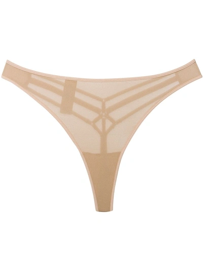 Marlies Dekkers Space Odyssey Thong In Neutrals