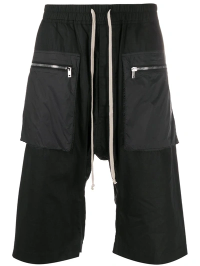 Shop Rick Owens Drkshdw Front Pocket Track Shorts In Black