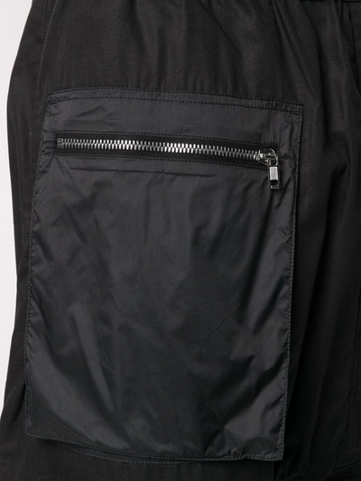 Shop Rick Owens Drkshdw Front Pocket Track Shorts In Black