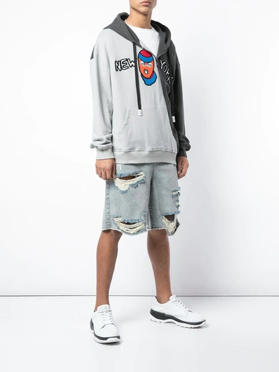 Shop Haculla New York Divergence Hoodie In Grey