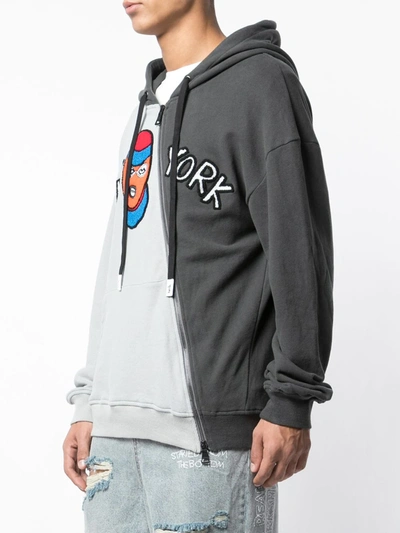 Shop Haculla New York Divergence Hoodie In Grey