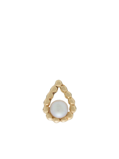 Shop Anissa Kermiche 9kt Yellow Gold Pearl Earring