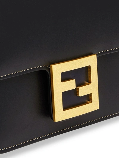 Shop Fendi Fab Shoulder Bag In Black