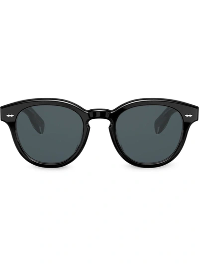 Shop Oliver Peoples Cary Grant Sunglasses In Black