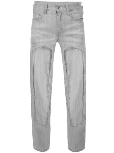 Shop Haculla Cut Out Jeans In Grey