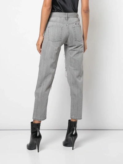 Shop Haculla Cut Out Jeans In Grey