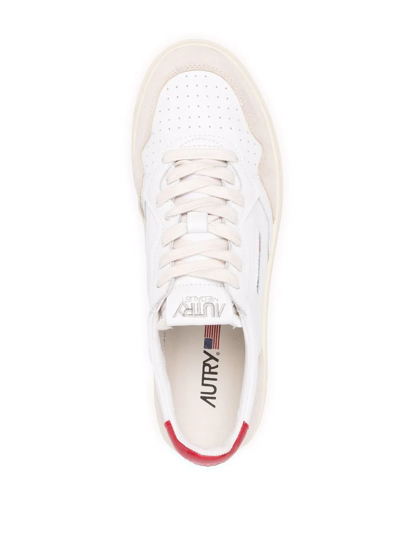 Shop Autry Medalist Low-top Sneakers In White