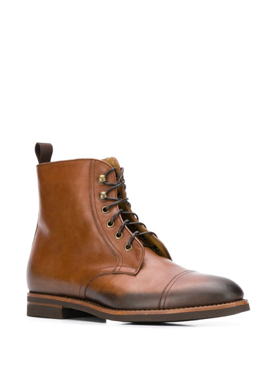 Scarosso Paolo Caramello Lace-up Boots In Brown