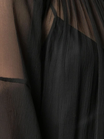 Voz Cascade Dress In Black